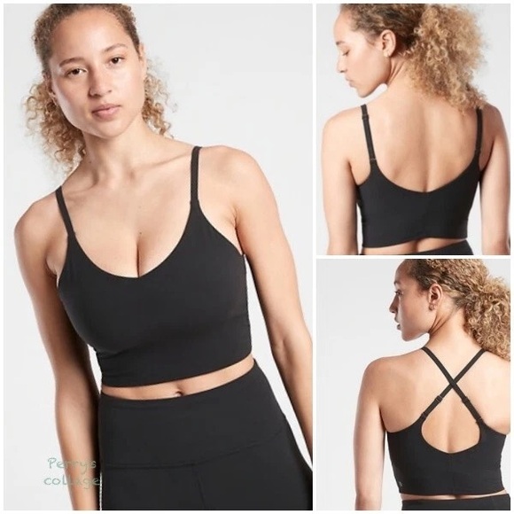 ‼️RARE‼️🎸ATHLETA🎸🔥NWT🔥ELATION V-NECK CROP D-DD— M